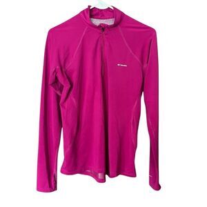 Columbia Pink Quarter Zip Running Top